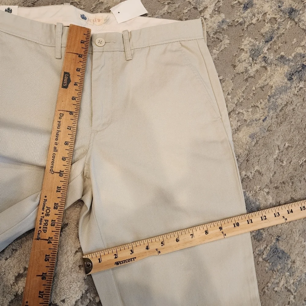 NWT J. Crew Urban Slim‎ Fit Light Beige Chino Pants Men's Size 31×30
